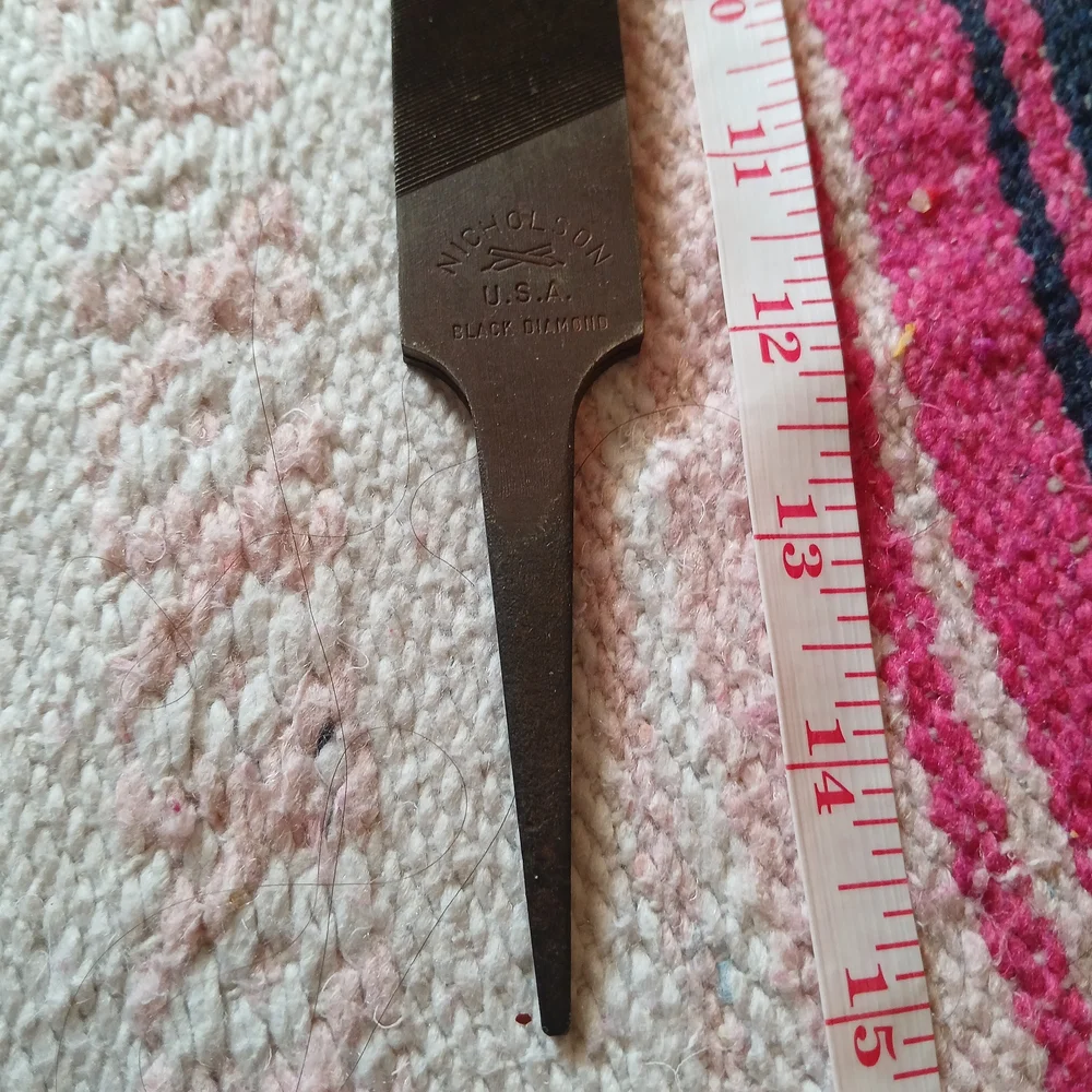 Vintage Nichclson 15 Inch Metal File Smooth USA MADE‎